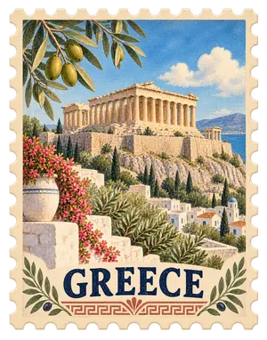 Greece stamp